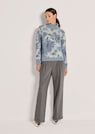 Floraler Jacquard-Pullover mit Rollkragen thumbnail 2