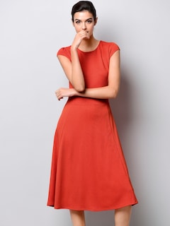 Jerseykleid mit schwingendem Rockteil thumbnail 3