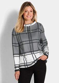 Sweatshirt mit Karomuster thumbnail 1