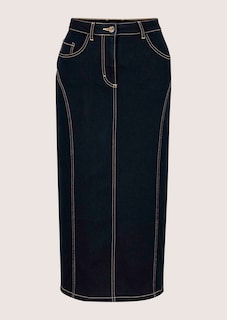 Jeansrock in langer Pencil-Form thumbnail 6