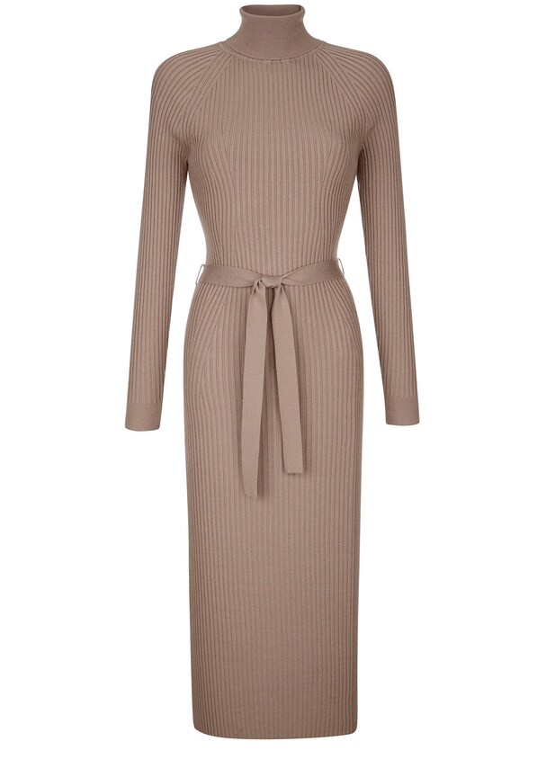 Strickkleid mir abnehmbarem Bindegürtel 5