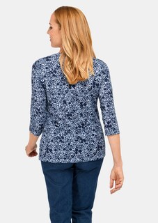 Raffiniertes Druckshirt mit 3/4-Arm thumbnail 2