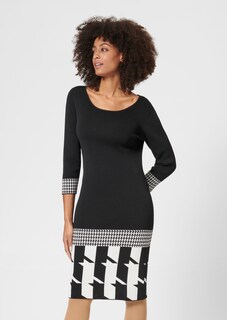 Strickkleid mit Hahnentrittmuster thumbnail 1