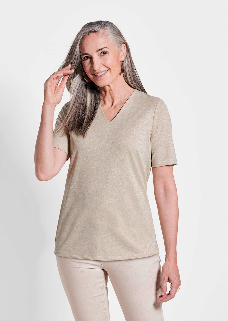 Shirt mit schimmerndem Glanz