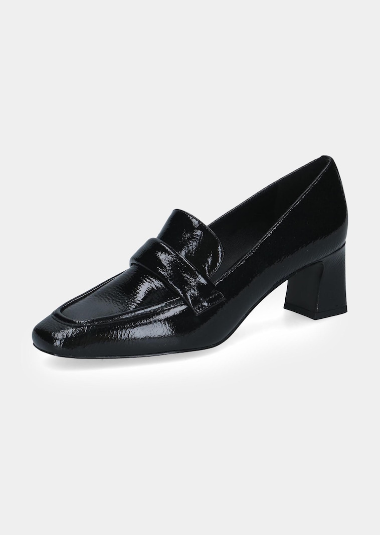 Leder-Pumps mit elegantem Blockabsatz