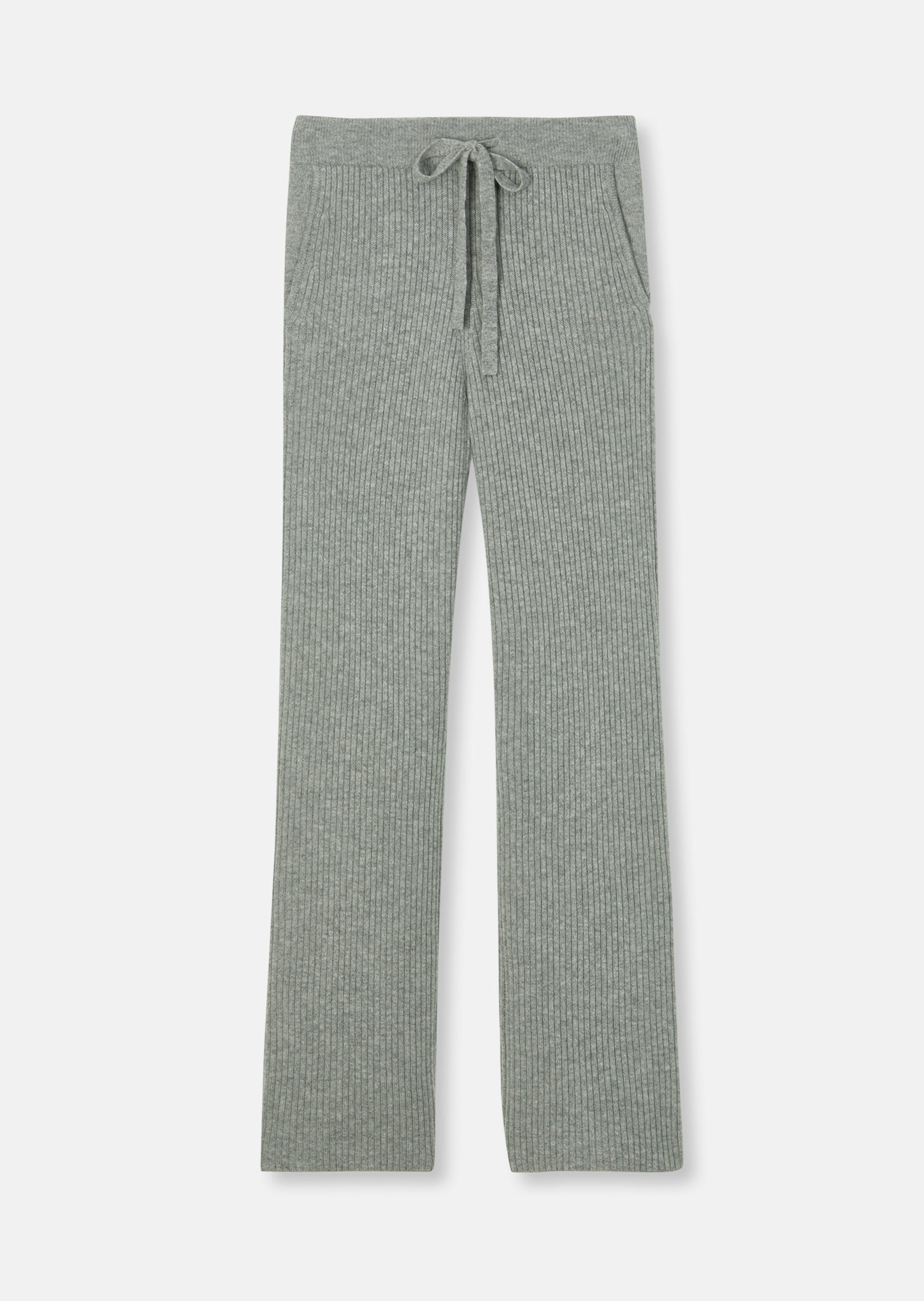 Grey Marl Knitted Wide Leg Marl Trouser | WHISTLES |