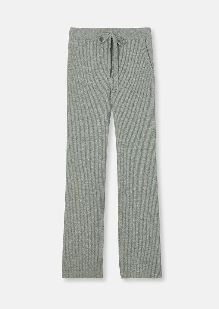 Slip-on knitted trousers