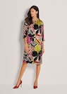 H-line dress with floral print and 3/4-length sleeves thumbnail 2