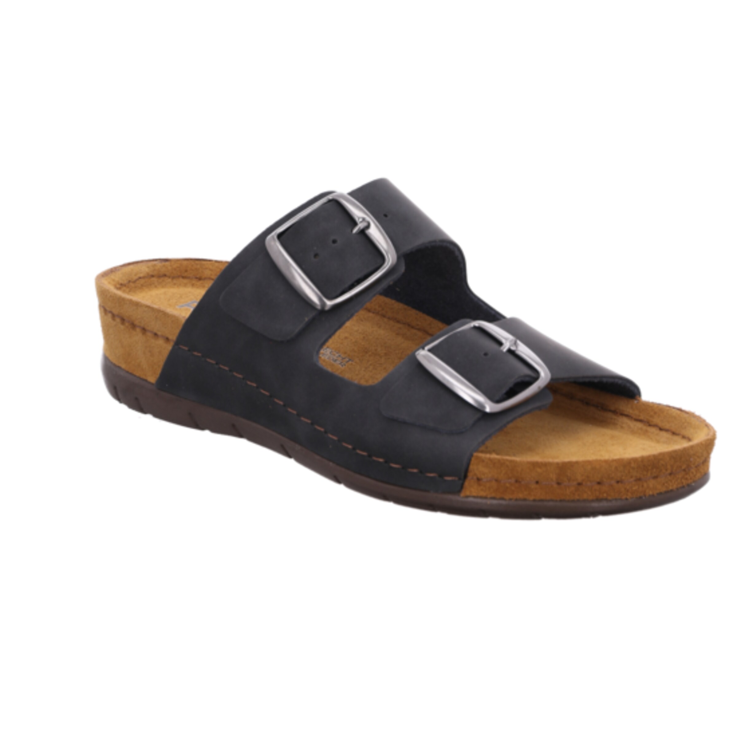 Leren sandalen met twee riempjes