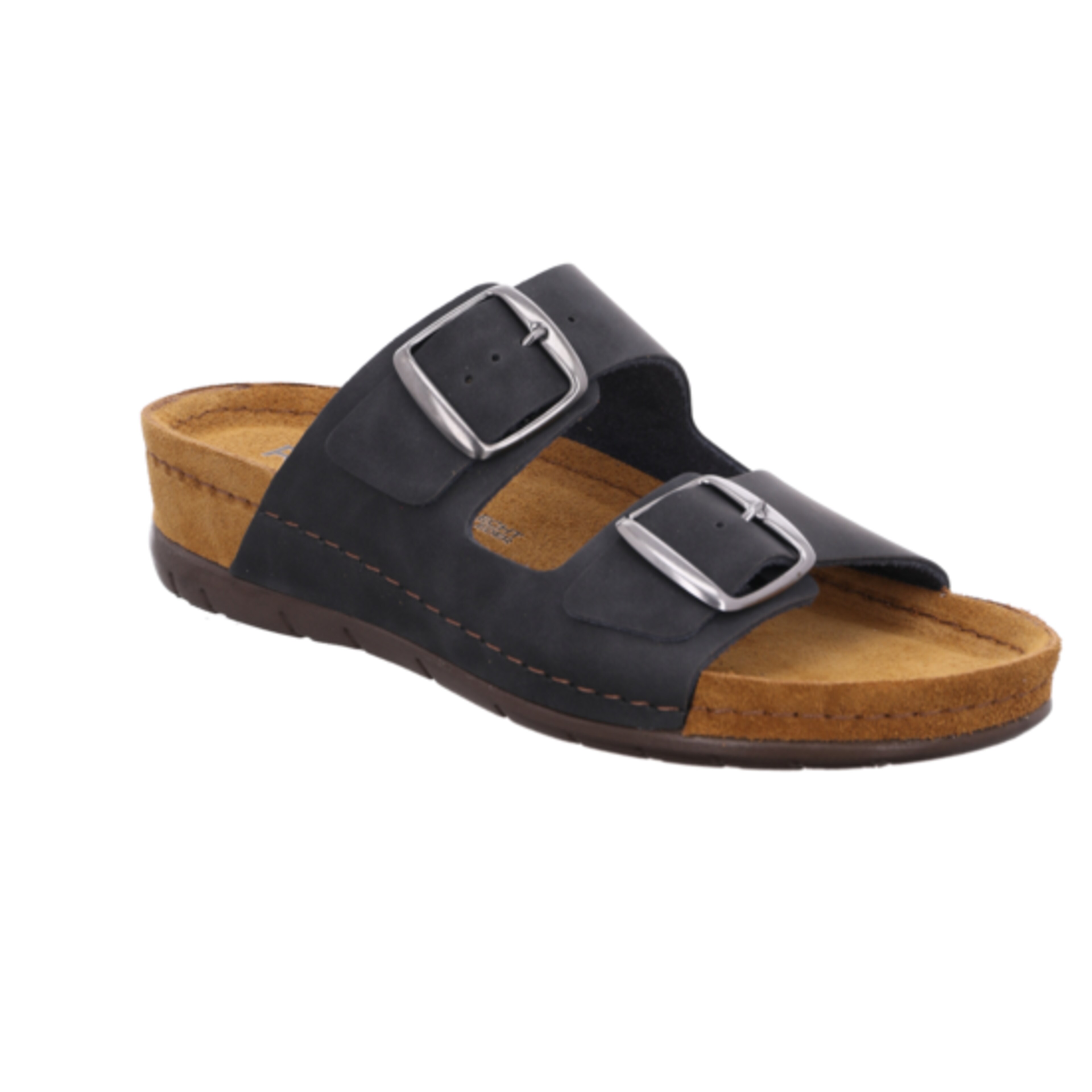 Leren sandalen met twee riempjes