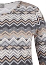 T-shirt en jersey avec motif en zigzag thumbnail 2