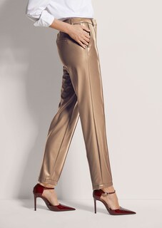 Hose im Leder-Look mit Biesen thumbnail 4