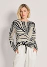 Feinstrick-Pullover mit Fantasy-Print thumbnail 1