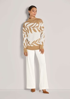 Jacquard-Pullover mit floralem Muster thumbnail 2