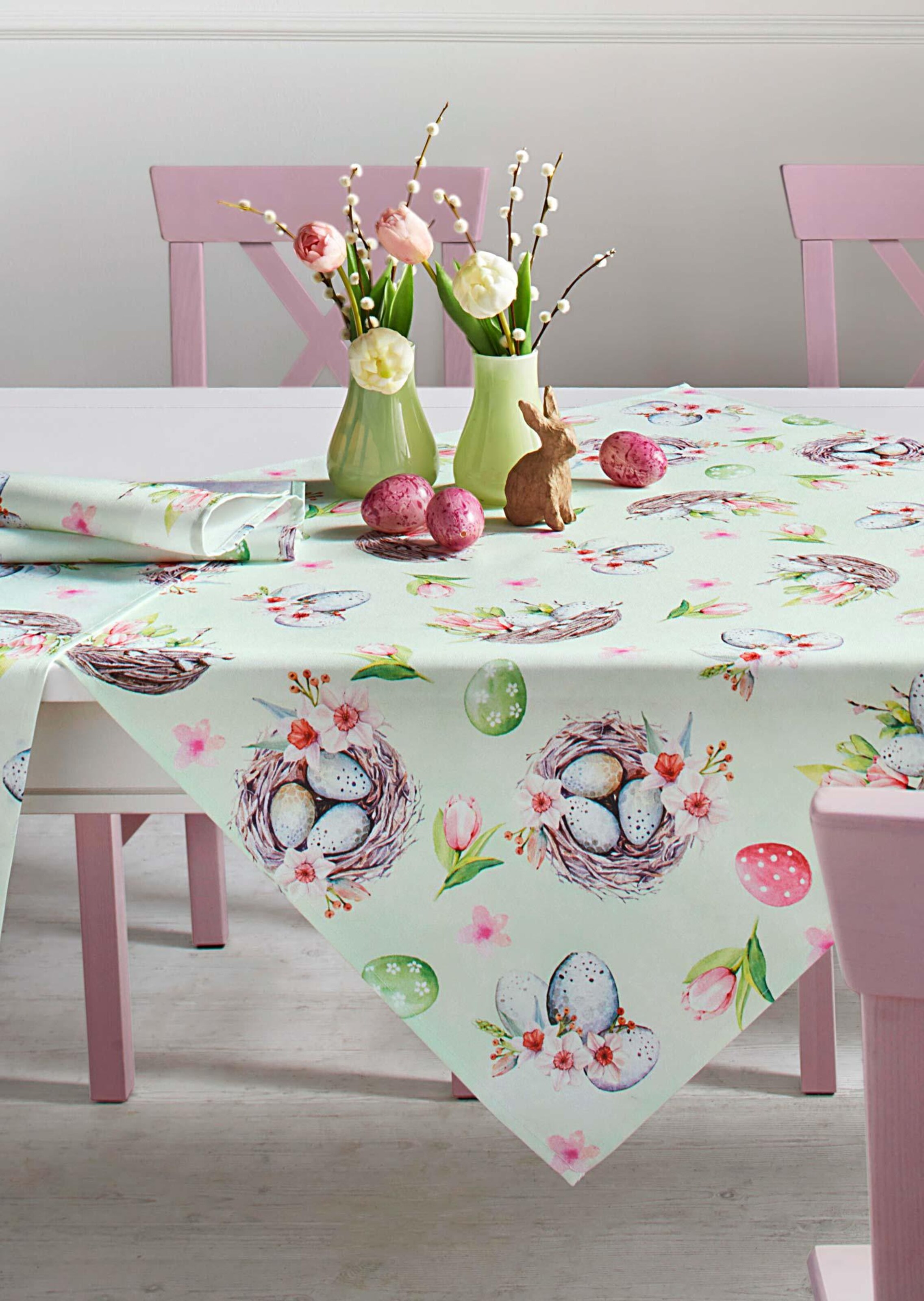 Surnappe carrée - multicolore - Gr. 85 x 85 cm de Goldner Fashion