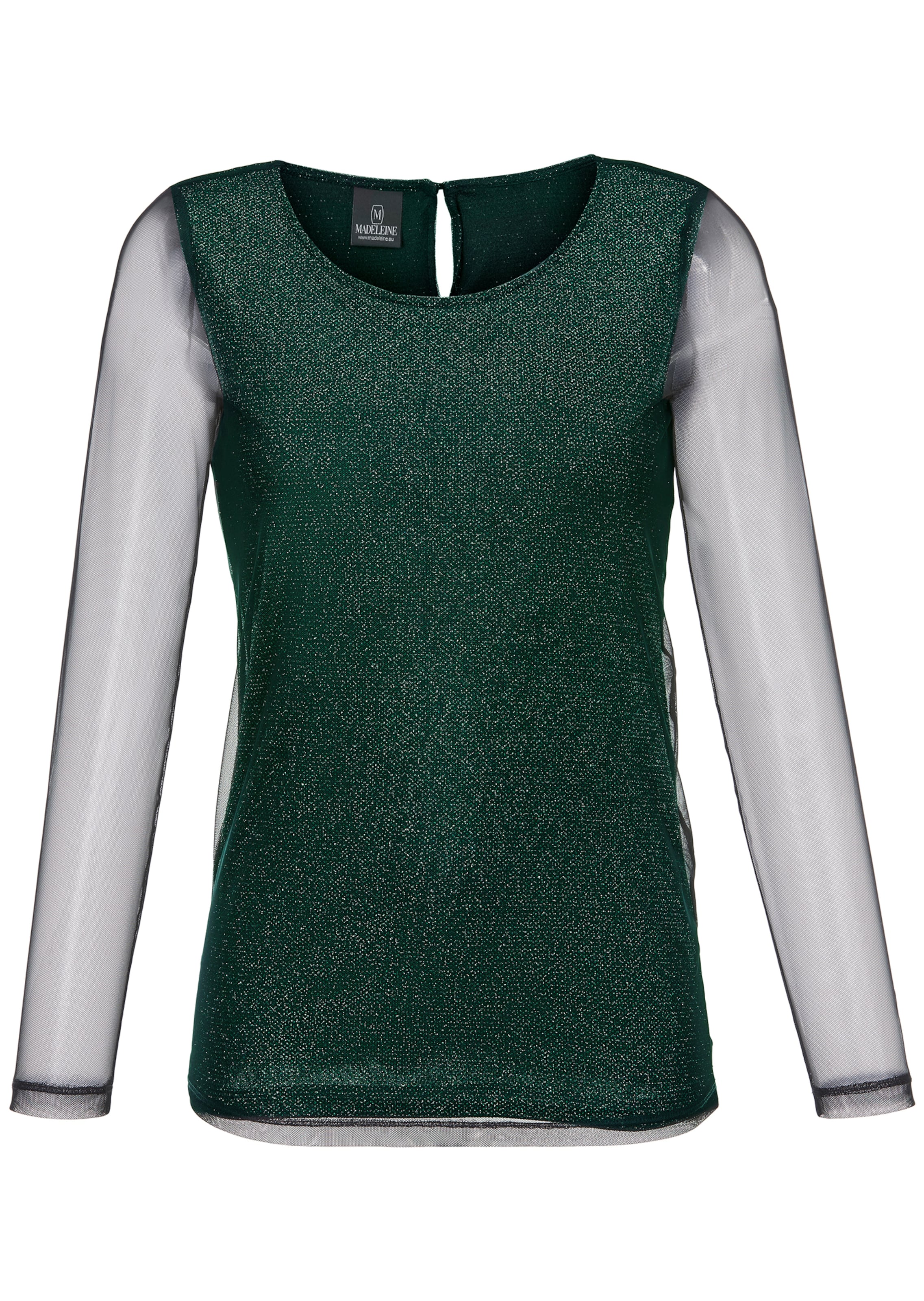 Bluse mit transparenten Ärmeln