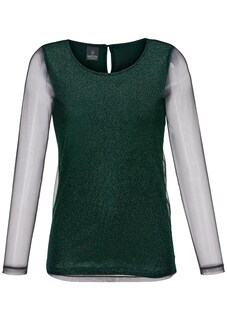 Bluse mit transparenten Ärmeln thumbnail 1