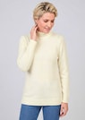 Pull en tricot avec col montant et motif côtelé thumbnail 7