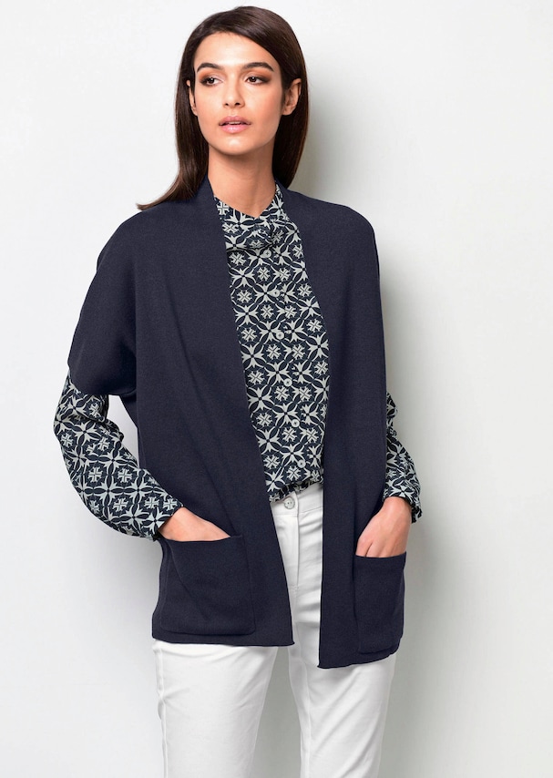 Bluse mit grafischem Druck