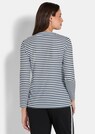 Sweat-shirt à rayures et pierres brillantes thumbnail 2
