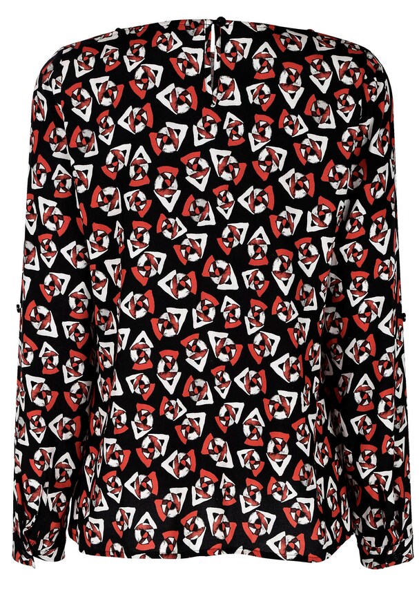 Druckbluse mit grafischem Dessin 4