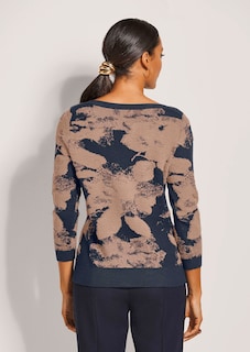 Jacquard-Pullover mit 3/4-Ärmeln thumbnail 3