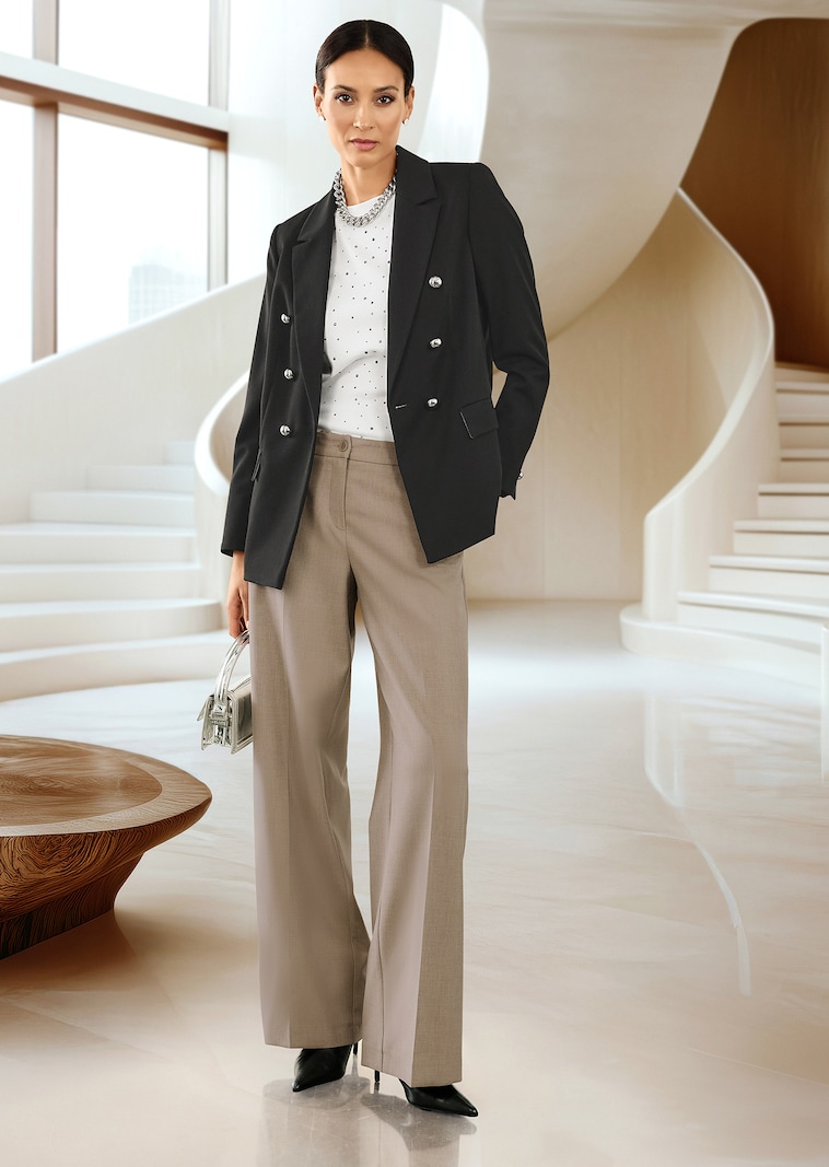 Zweireihiger Longblazer