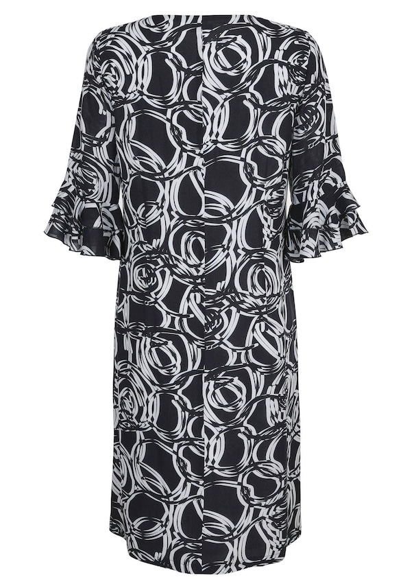 Kleid mit grafischem Dessin 4