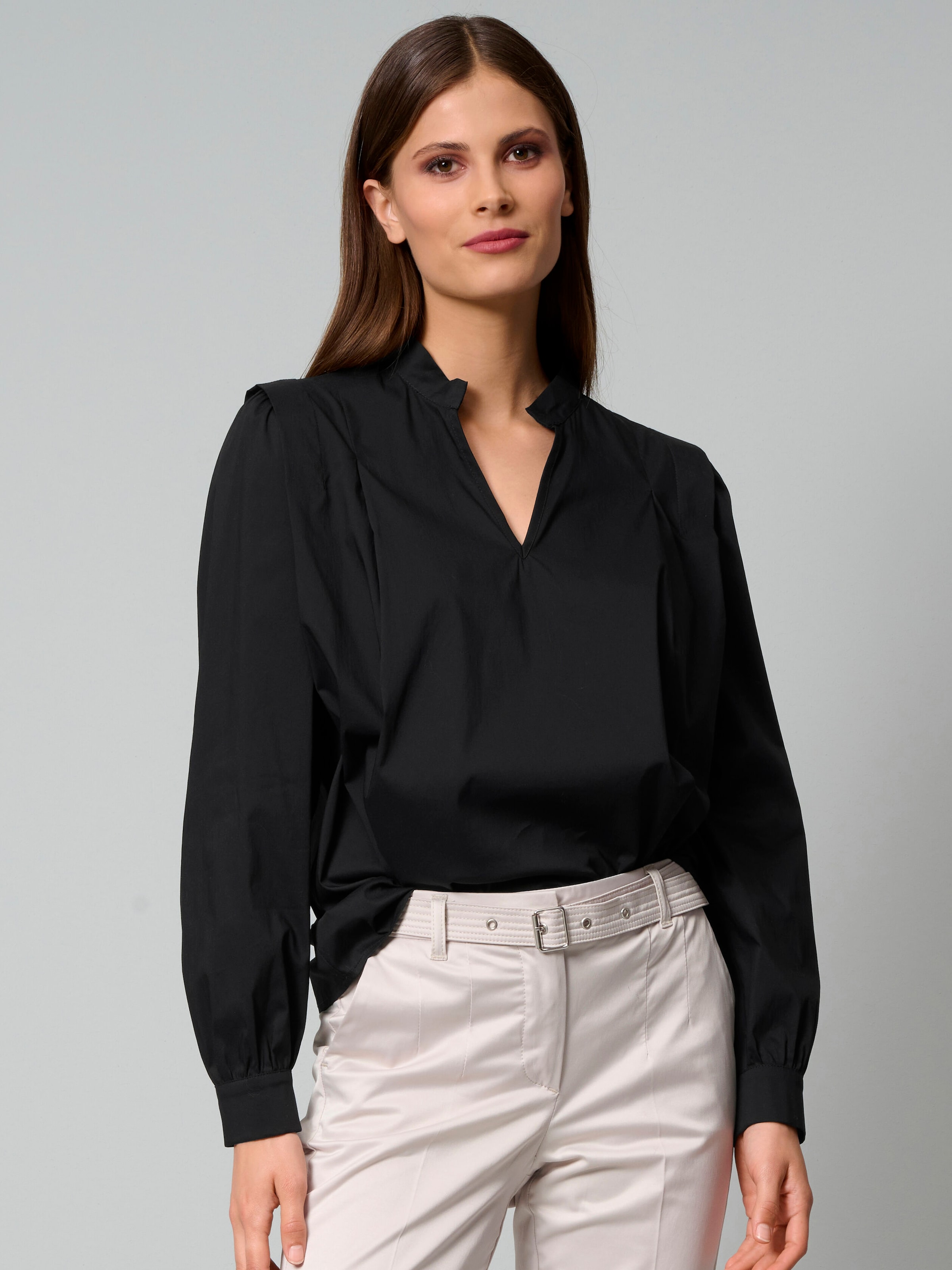 Bluse mit Schlupf zum Binden