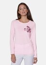 Long-sleeved shirt with floral embroidery thumbnail 1