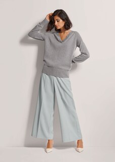 Kaschmirpullover mit V-Ausschnitt thumbnail 2