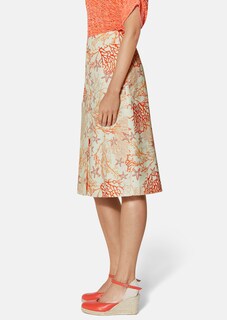 Flared skirt with a unique maritime print thumbnail 4