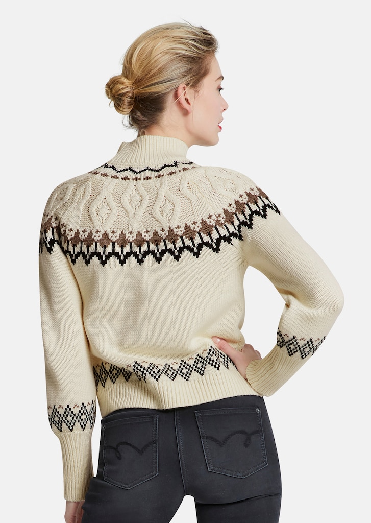 Norwegian jumper with stand-up collar 2