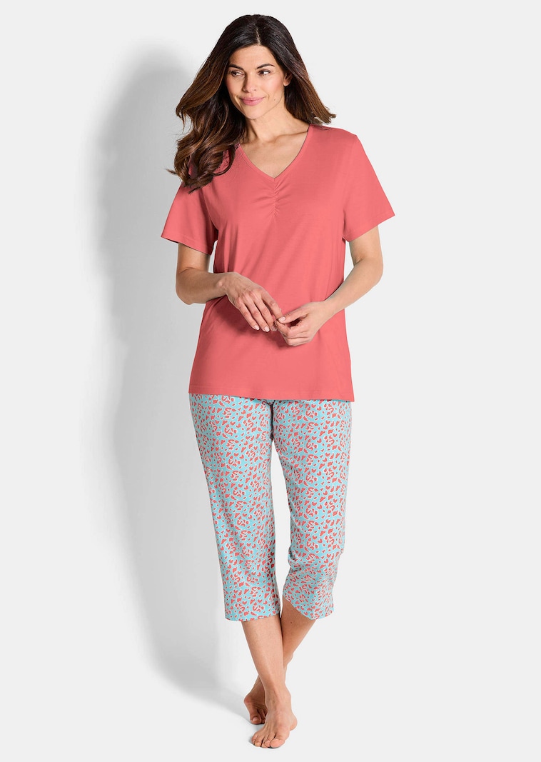 Nachtwäsche-Set 3-teilig aus Baumwolle