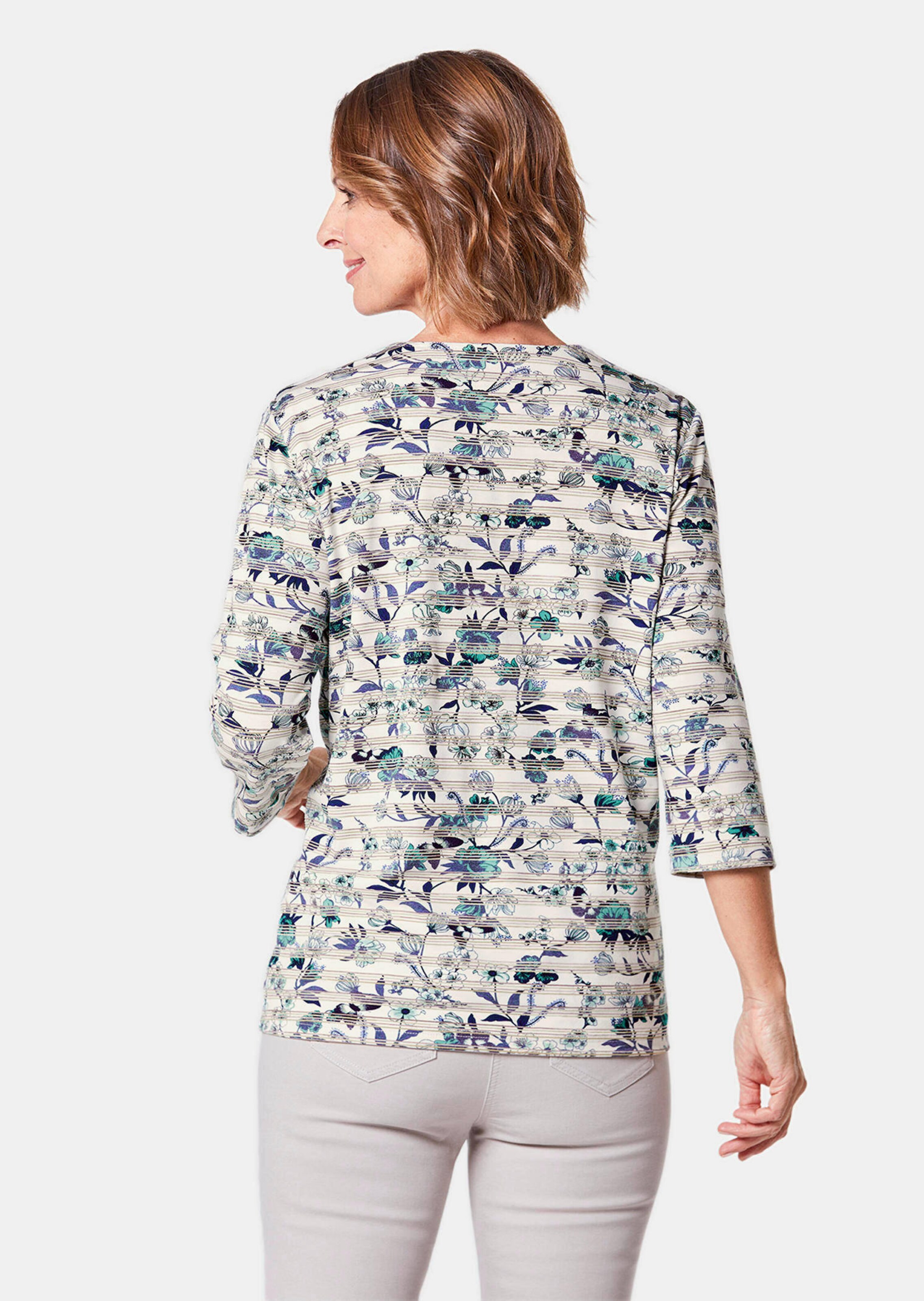 Le cardicool - blanc / vert menthe / à motifs - Gr. 26 de Goldner Fashion