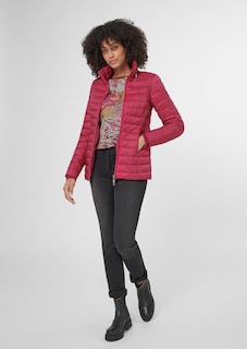 Warm wattierte Steppjacke mit Kapuze thumbnail 2