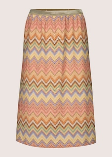 Rock mit Zickzackprint und elastischem Bun thumbnail 6