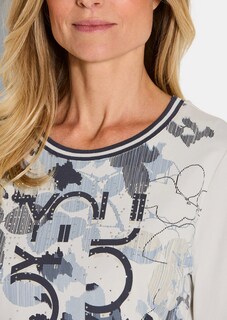 Jersey-Shirt mit Frontprint thumbnail 3
