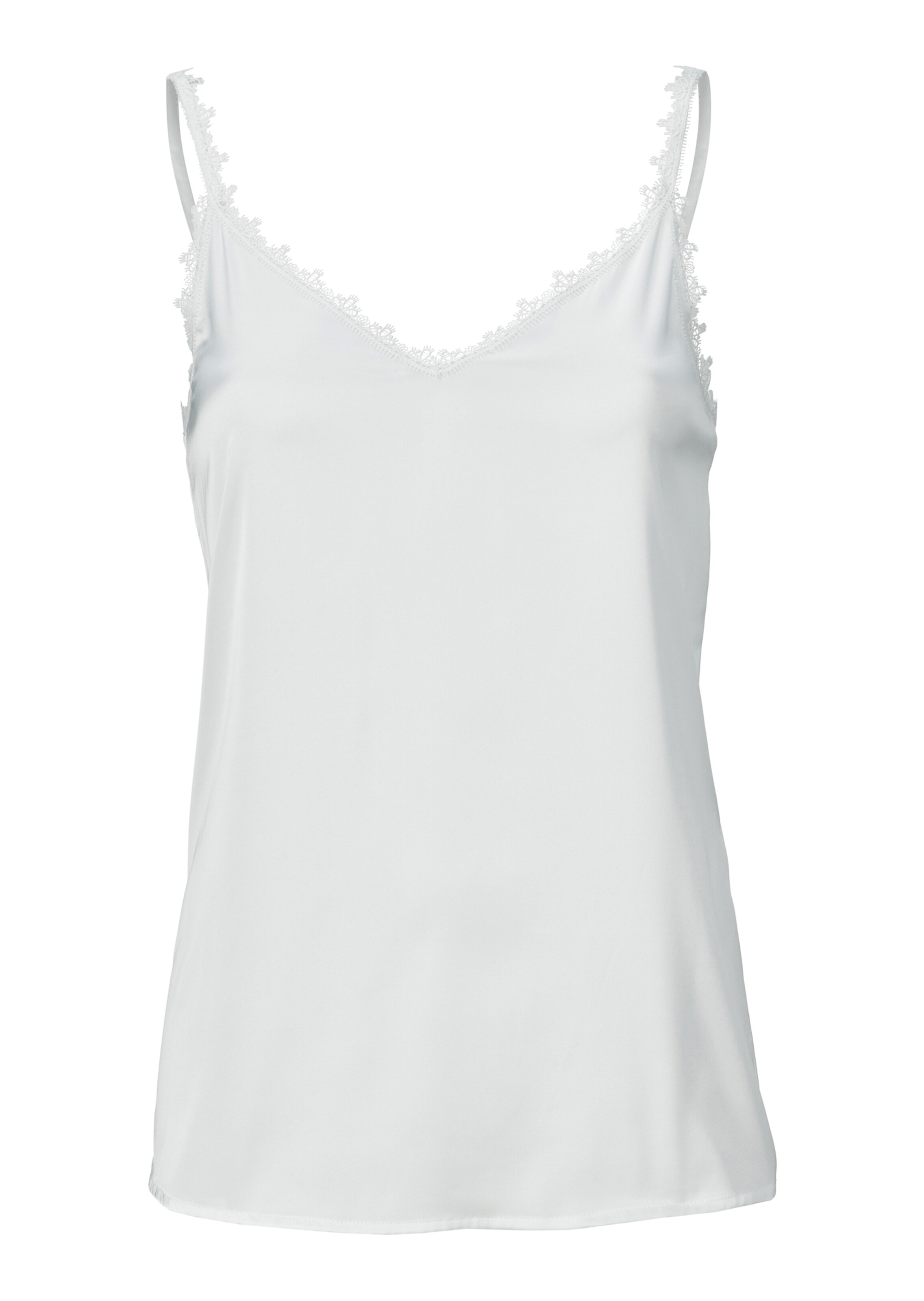 Satintop mit Spitze