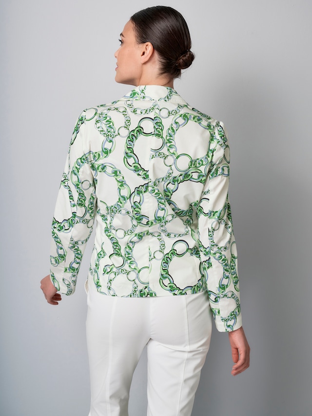 Blazer mit grafischem Print 2