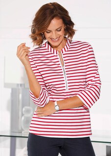 Sportives Ringelshirt in Longform thumbnail 5