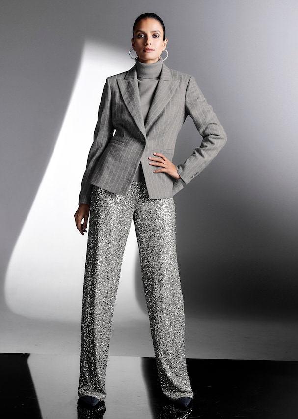 Trendstarker Nadelstreifen-Blazer 6