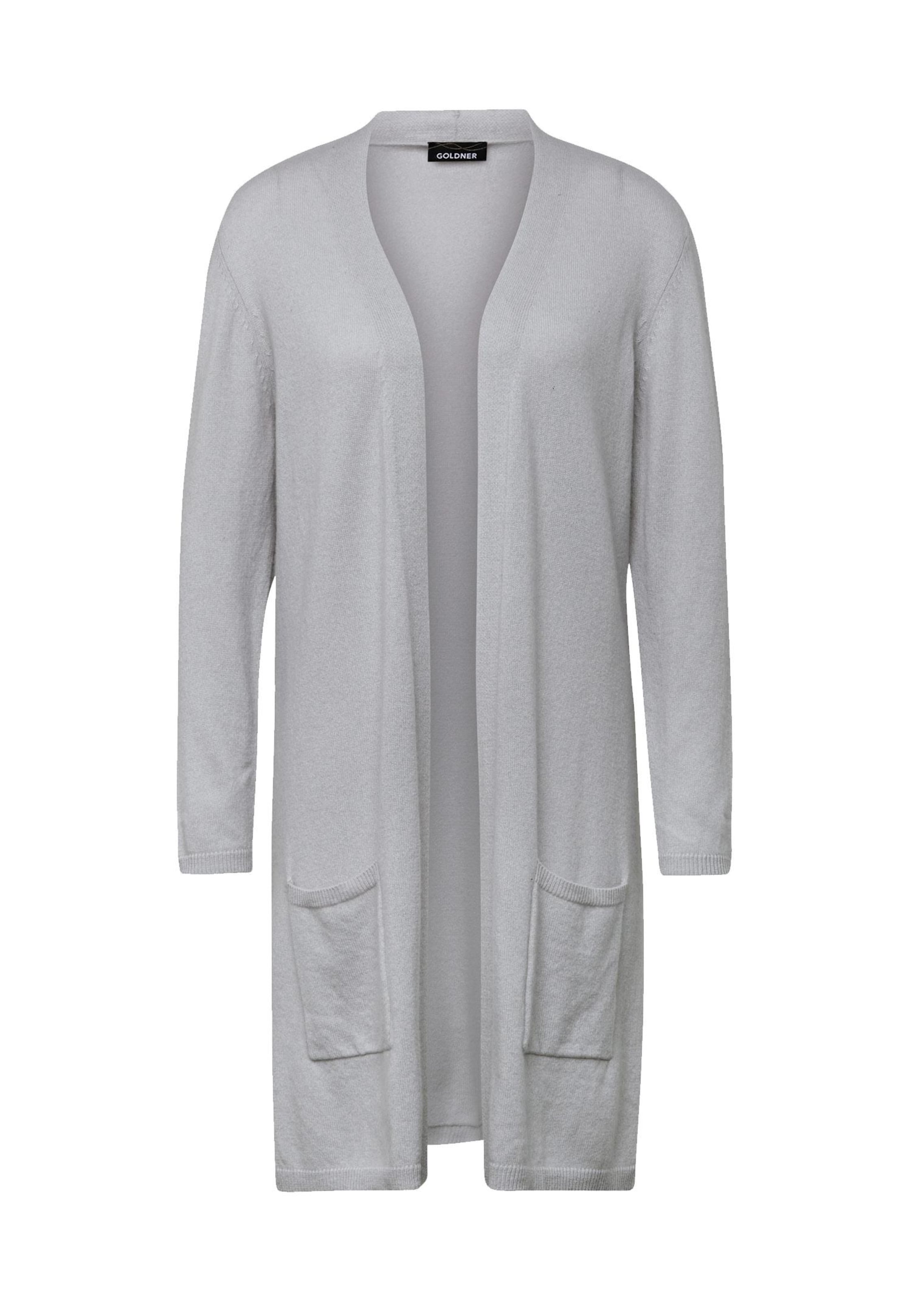 Modische Kaschmir-Longstrickjacke