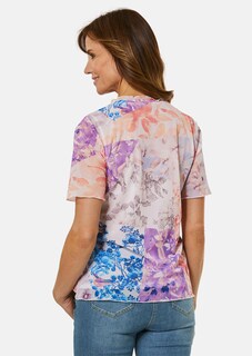 Druckshirt aus luftigem Mesh thumbnail 3