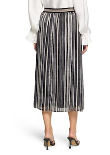 Ilmavasti laskeutuva hame, jossa kiiltäviä raitoja thumbnail 3