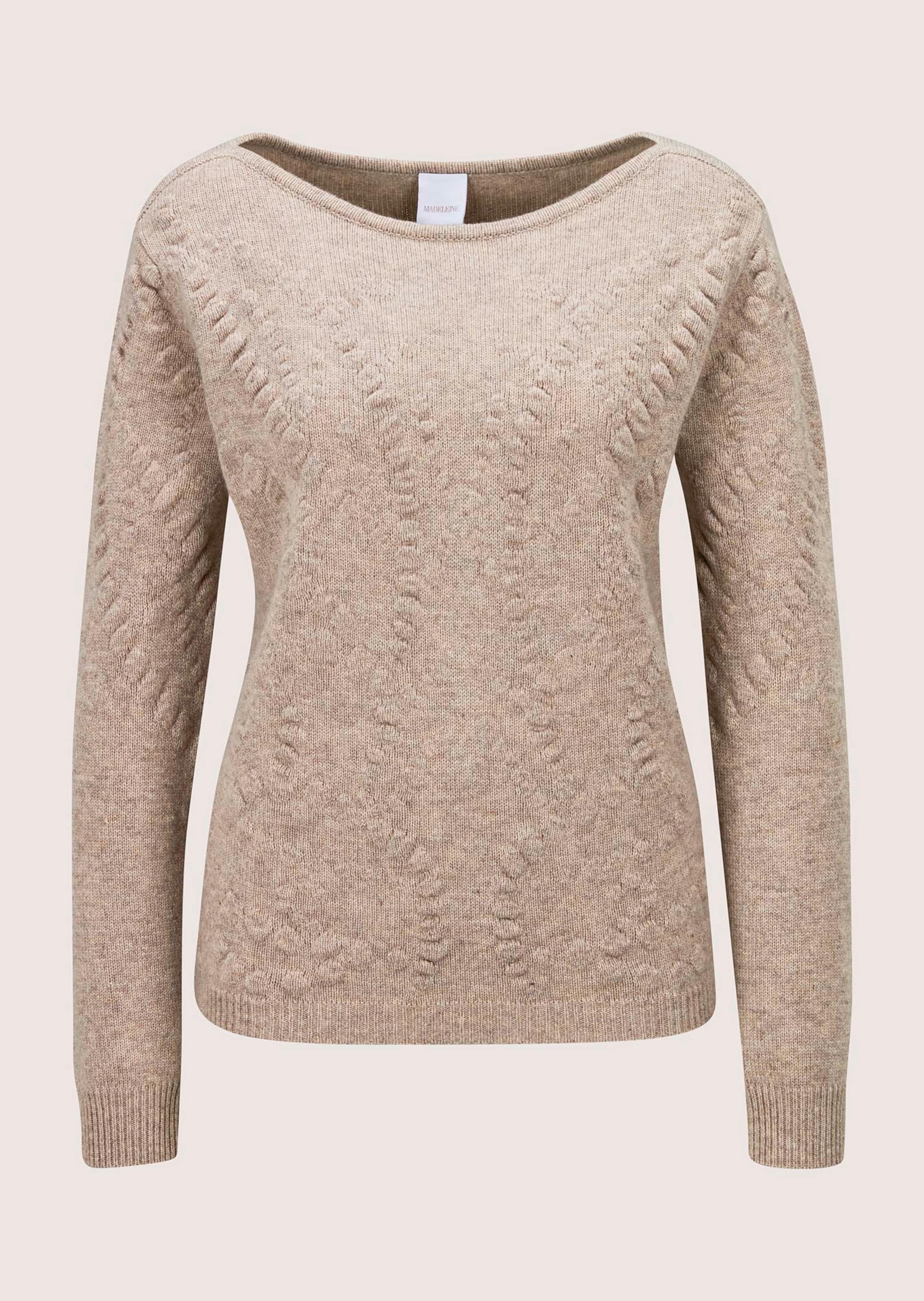 Pull en cachemire et maille structurée
