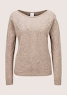 Pullover mit Kaschmir und Strukturstrick thumbnail 6