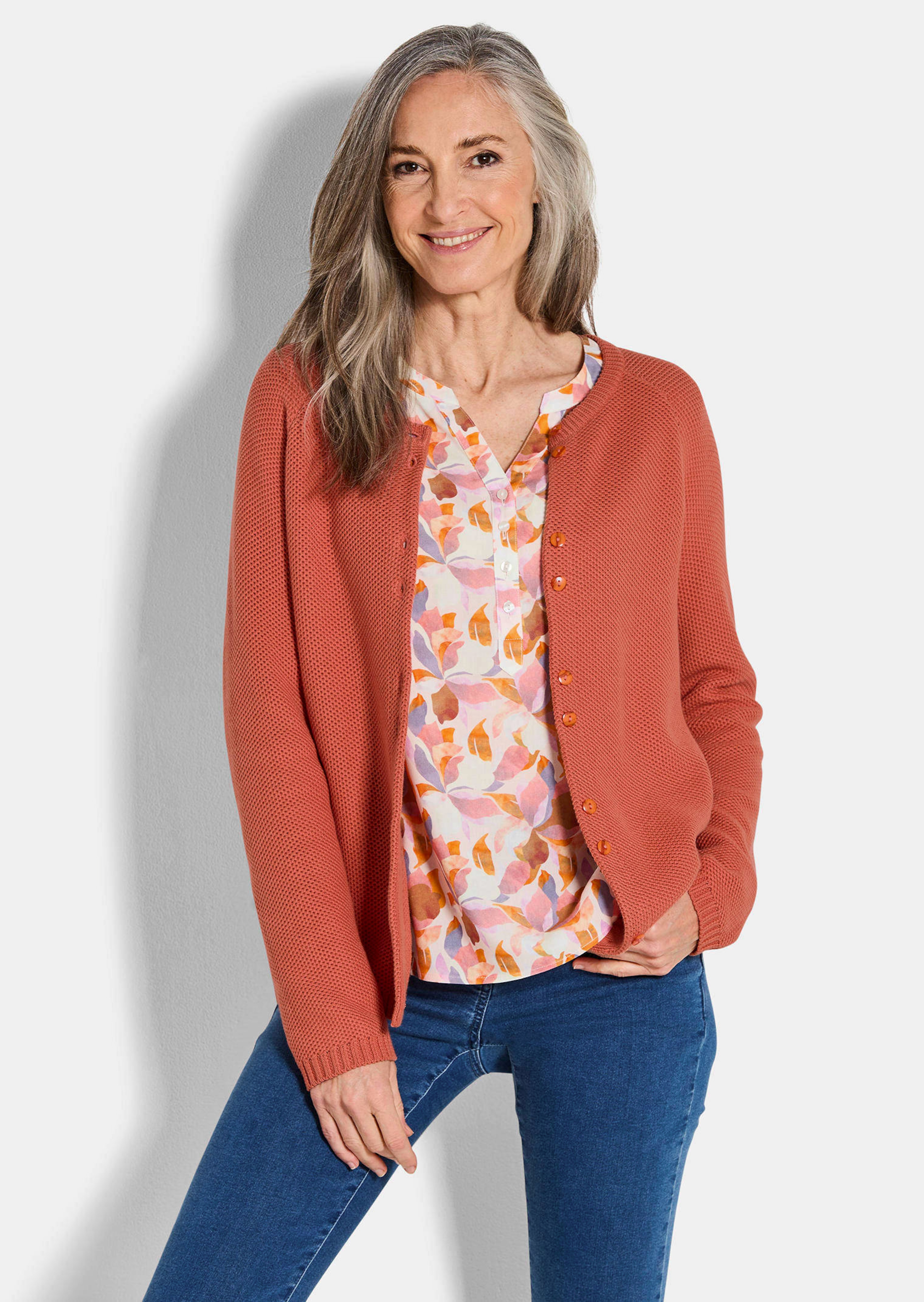Strickjacke aus reiner Baumwolle
