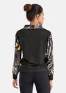 Sweatshirt mit abstraktem Animalprint und Lederakzenten thumbnail 3