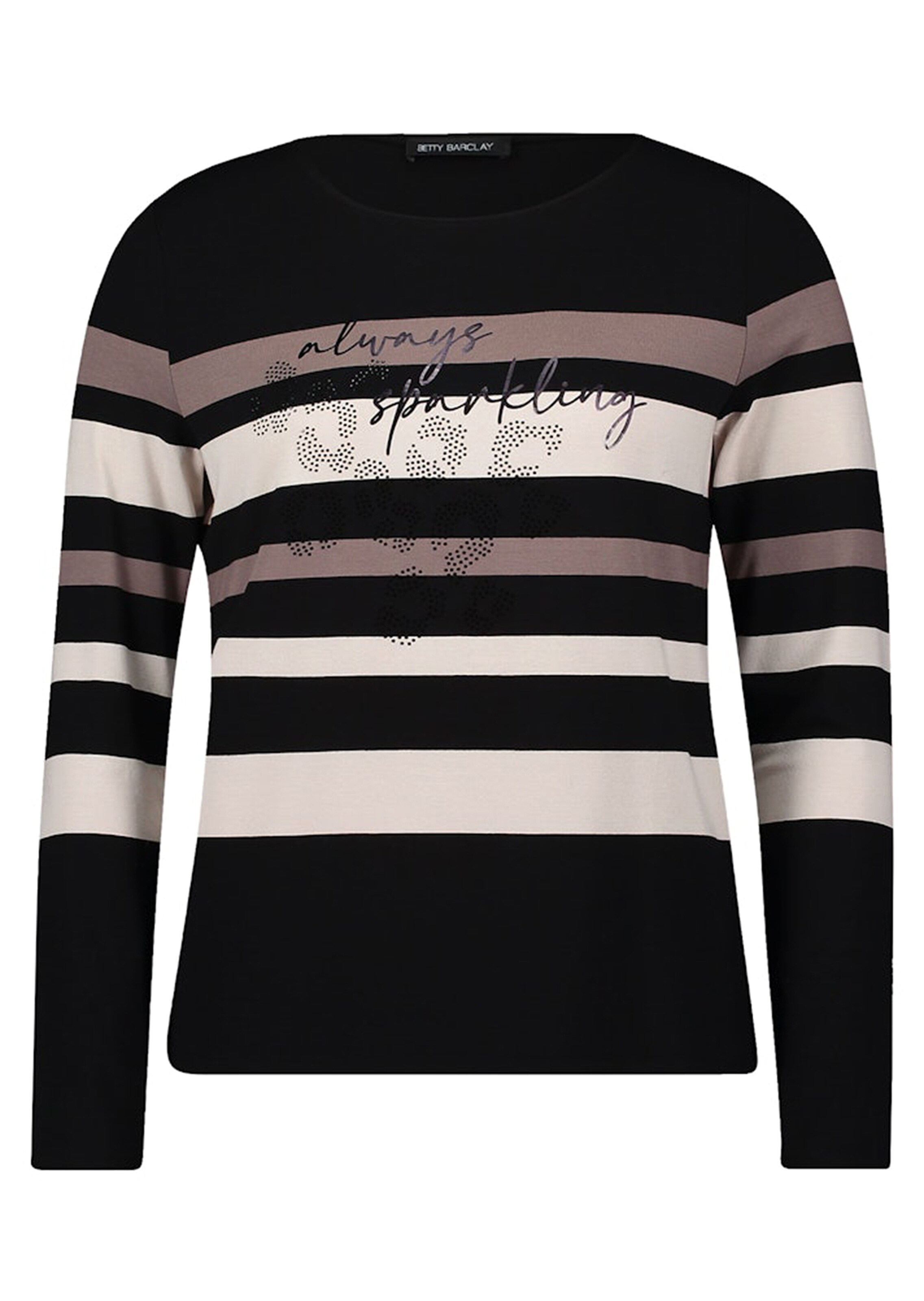 T-shirt en jersey orné de pierres scintillantes